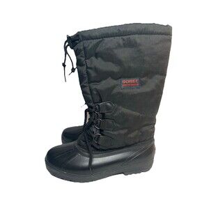 SOREL Women’s Black Vintage Kaufman Canada Felt Lined Snowcap Winter Boots Sz 9